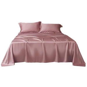 Idi ni Iye Awọn apoti irọri Asọ Satin Pillowcase Polyester Satin Pillow Case Pink