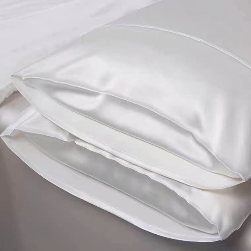 Jualan panas warna putih sarung bantal sutera mulberi berkualiti tinggi