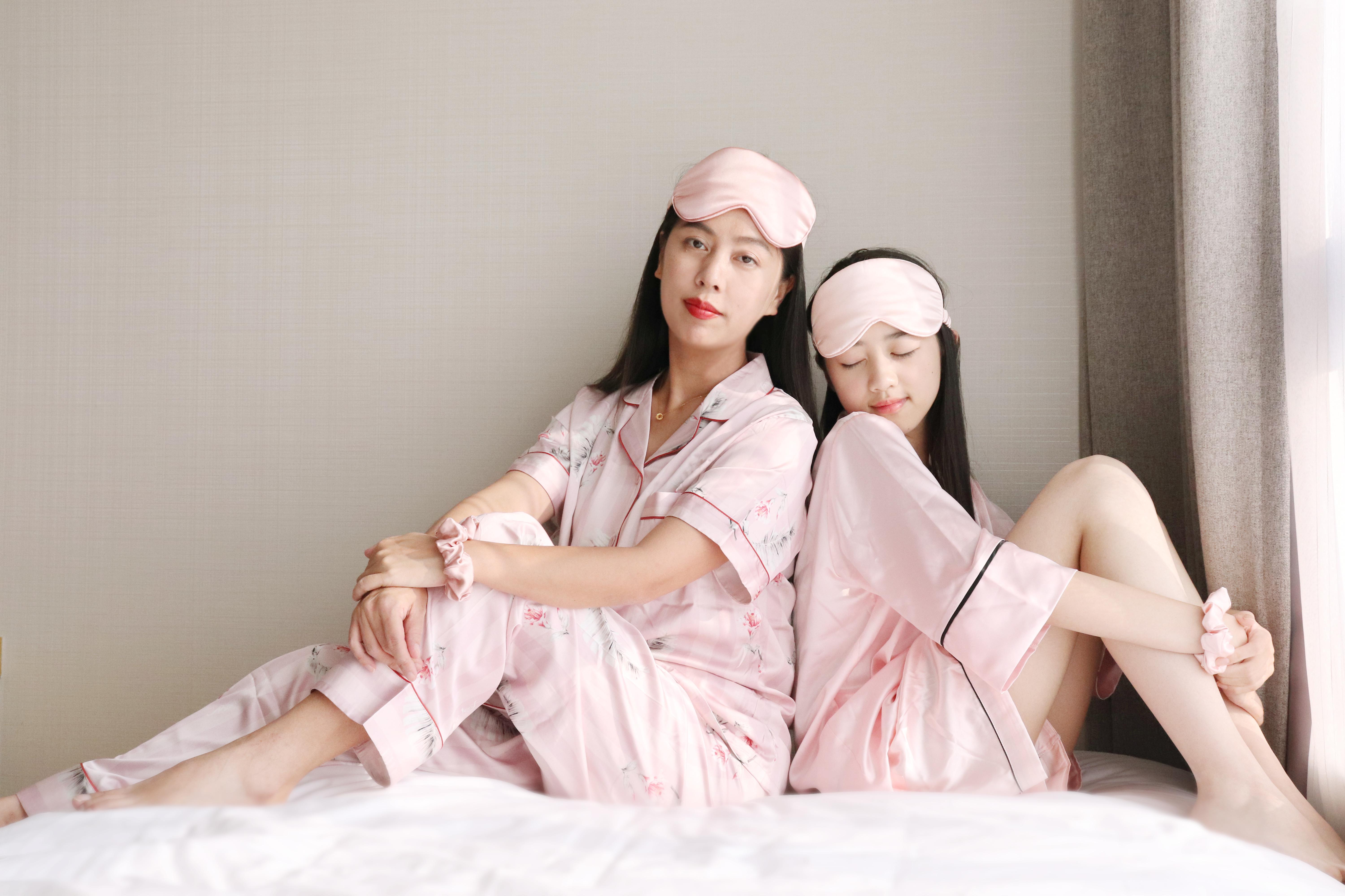主图Mama și fiica design personalizat haine de dormit
